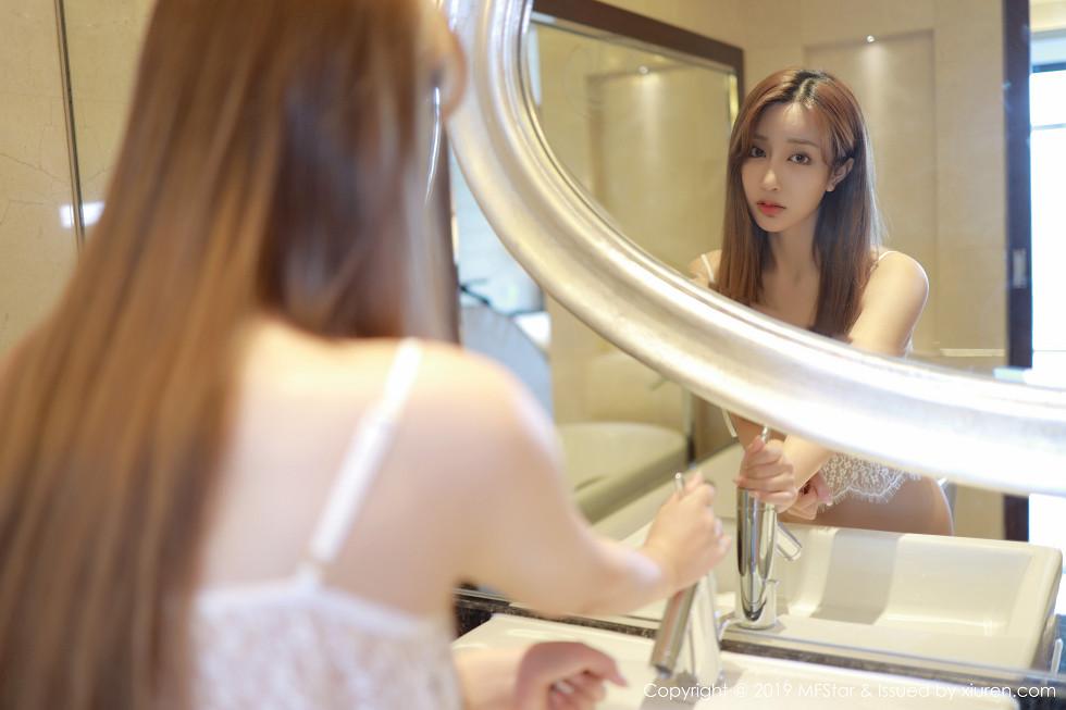 Betty Lin Zixin sheer lingerie in the bathroom showing sexy figure stunning photos 40P 5